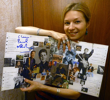 Autograph for Natalya Bortsova