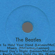 THE BEATLES LP by Amiga (manufactured in the USSR by Melodiya) – stamp of press mould around central hole of records manufactured in the USSR