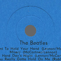 THE BEATLES LP by Amiga manufactured in GDR (East Germany) – stamp of press mould around central hole of records manufactured in the GDR