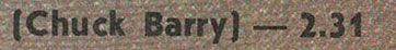 Битлз - ВКУС МЁДА (Мелодия С60 23581 008) – фрагмент оборотной стороны обложек, где фамилия Чака Берри указана с опечаткой – Barry