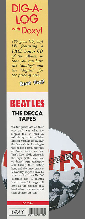 The Beatles – THE DECCA TAPES (Doxy DOK326) – OBI (with attached bonus CD)