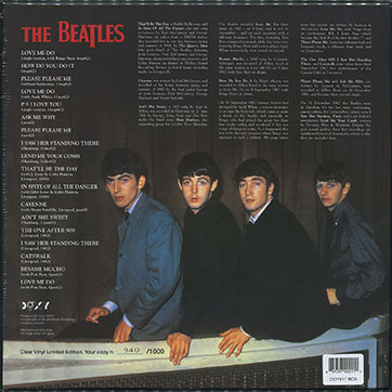 The Beatles – 1958-1962 [Box edition] (MiruMir Music Publishing / Doxy DOY011) – sealed box edition (var. 1), back side