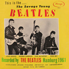 THE SAVAGE YOUNG BEATLES LP by Savage Records (yellow variant) – sleeve, front side