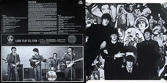 BEATLES FOR SALE LP by Parlophone – sleeve, inside