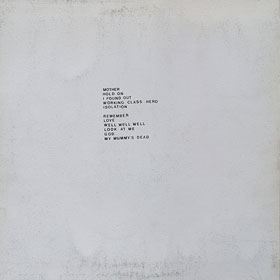 PLASTIC ONO BAND LP by AnTrop: A draft version of the sleeve made by Yuriy Trifonov - back side