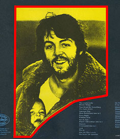 McCARTNEY LP by Antrop (Russia) – shape of color background of the picture on var. 1 of back side of the sleeve (shown by red lines)