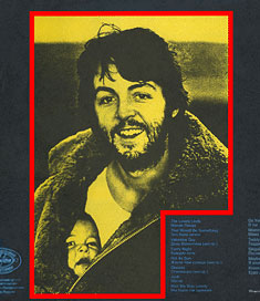 McCARTNEY LP by Antrop (Russia) – shape of color background of the picture on var. 2 of back side of the sleeve (shown by red lines)