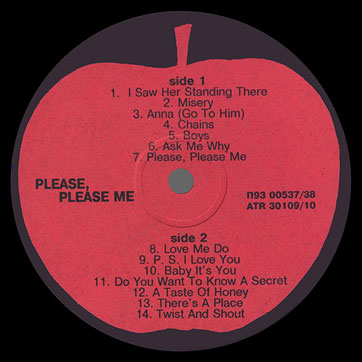The Beatles − PLEASE PLEASE ME (Santa П93 00537) – label (var. 2), side 2