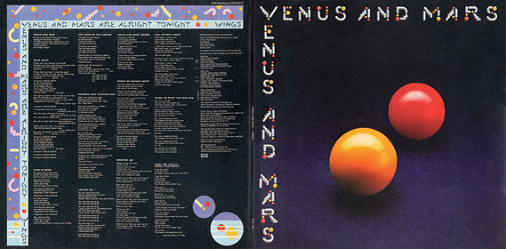 VENUS AND MARS LP by Capitol (UK) – album, front