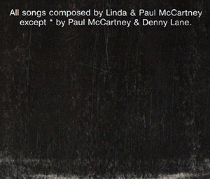 Paul McCartney and Wings - BAND ON THE RUN (Santa П93 00581) – sleeve (var. 1), back side (var. B) − fragment (central lower part) with no Santa logo