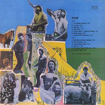 McCartney Paul and Linda – RAM (Santa П93 00599) – sleeve, back side (var. A)