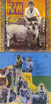 McCartney Paul and Linda – RAM (Santa П93 00599) – color tint of the sleeve carrying var. A of the back side