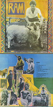 McCartney Paul and Linda – RAM (Santa П93 00599) – color tint of the sleeve carrying var. B of the back side