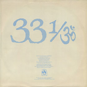 Original UK edition of <strong>THIRTY THREE & 1/3</strong> LP by Dark Horse – picture inner sleeve, front side