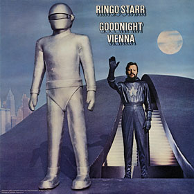 Original UK edition of GOODNIGHT VIENNA LP by Apple – sleeve, front side