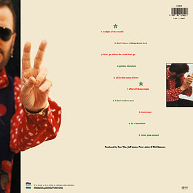 Original German edition of TIME TAKES TIME LP by Private – sleeve, back side