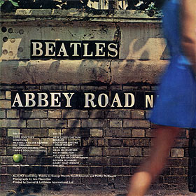 ABBEY ROAD LP by Apple – sleeve, back side
