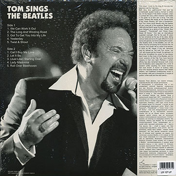 Tom Jones – TOM SINGS THE BEATLES (Lilith Ltd LR127) – sealed edition, back side