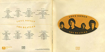 The Beatles - LOVE SONGS (Балкантон ВТА 1141/42)  – color tints of the gatefold sleeve