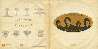 The Beatles - LOVE SONGS (Балкантон ВТА 1141/42)  – color tints of the gatefold sleeve