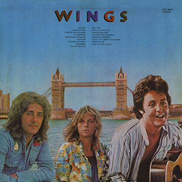 Paul McCartney and Wings – LONDON TOWN (EMI / Parlophone PAS 10012 - India) - sleeve (var. 1), back side