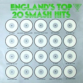 Alan Caddy Orchestra & Singers – England's top 20 smash hits - 1 (Pronit SXL 1026 or SX 1026) – sleve 12 inch LP released by Stereo Plus 3, which was a source of Polish album (front)
