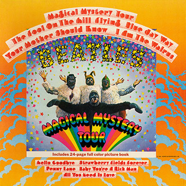 The Beatles - Magical Mystery Tour (Parlophone PCTC 255), yellow vinyl – gatefold cover, front side