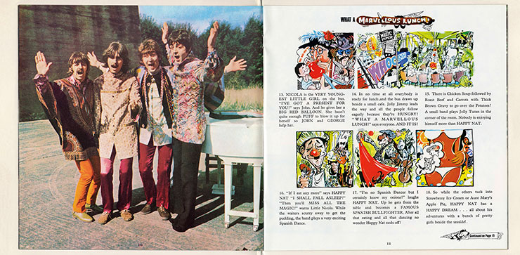 The Beatles - Magical Mystery Tour (Parlophone PCTC 255), yellow vinyl – booklet (pages 10-11)