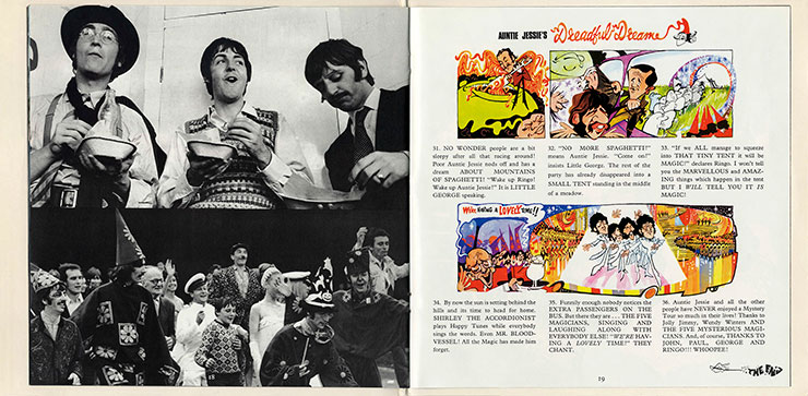 The Beatles - Magical Mystery Tour (Parlophone PCTC 255), yellow vinyl – booklet (pages 18-19)