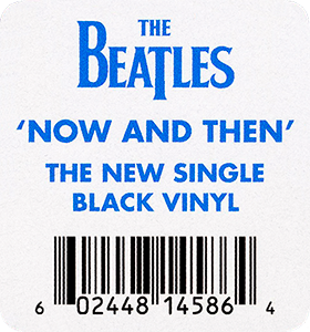 The Beatles – Now And Then / Love Me Do (Apple 0602448145864) – hype sticker from front side
