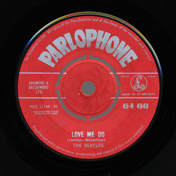 The Beatles – Love Me Do / P.S. I Love You (Parlophone 45-R 4949) – label (var. 1A), side A