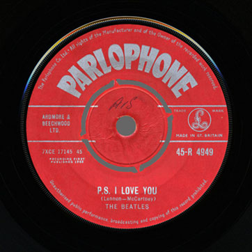 The Beatles – Love Me Do / P.S. I Love You (Parlophone 45-R 4949) – label (var. 1A), side B