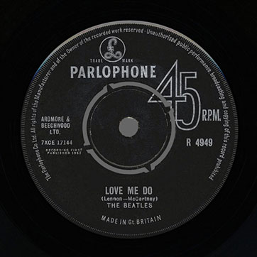 The Beatles – Love Me Do / P.S. I Love You (Parlophone 45-R 4949) – label (var. 2), side A