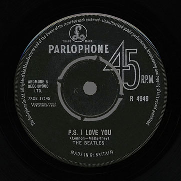 The Beatles – Love Me Do / P.S. I Love You (Parlophone 45-R 4949) – label (var. 2), side B