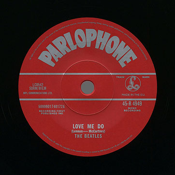 The Beatles – Love Me Do / P.S. I Love You (Parlophone 5099901740172) – label, side A
