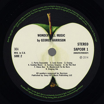 George Harrison - Wonderwall Music (Universal 0602557090307) – label, side 2