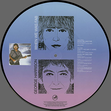 George Harrison - 2 collector's picture discs (Umlaut Corp. 0602557136630) – picture disc # 1, back side
