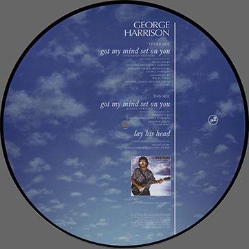 George Harrison - 2 collector's picture discs (Umlaut Corp. 0602557136630) – picture disc # 2, back side