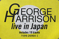 George Harrison - Live In Japan (Dark Horse / Warner Bros. 7599-26964-1) – sticker