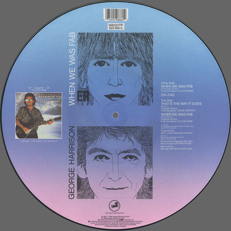 George Harrison - When We Was Fab (Dark Horse W 8131TP) – picture disc, side 2