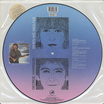 George Harrison - When We Was Fab (Dark Horse W 8131TP) – picture disc in the outer plastic bag, back side