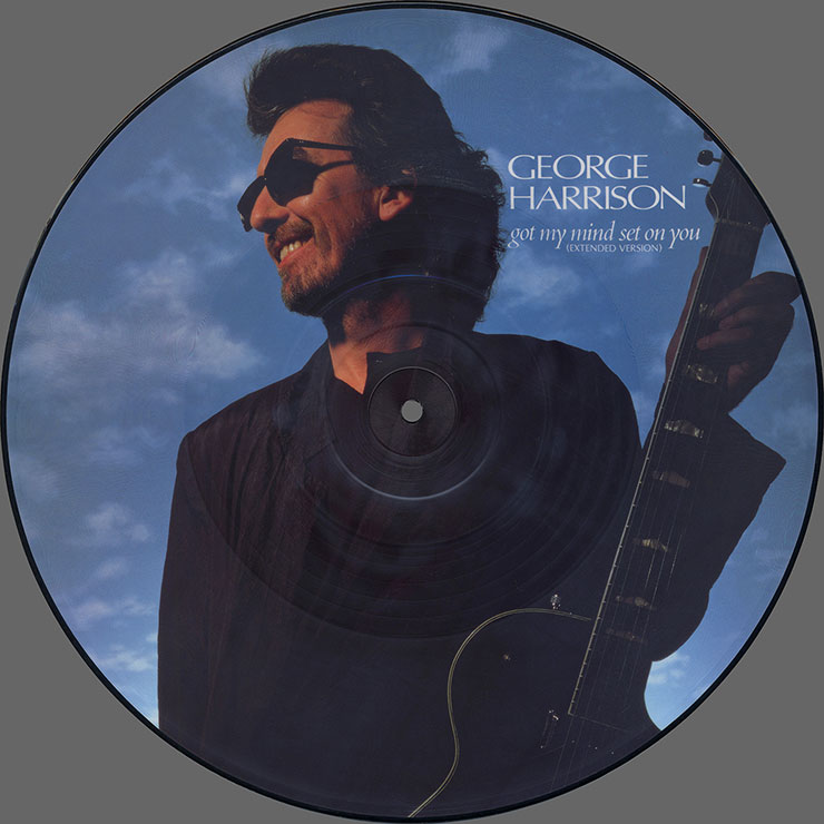 George Harrison - Got My Mind Set On You (Extended Version) (Dark Horse W 8178TP) – picture disc, side 1