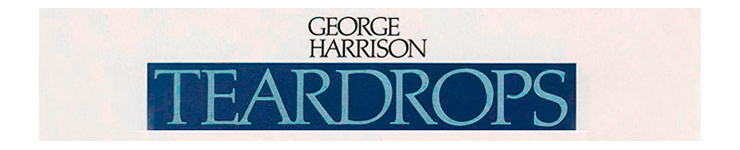George Harrison - Teardrops / Save The World (Dark Horse K 17837 / DHS 0511) − logo
