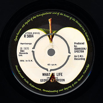 George Harrison - Got My Mind Set On You / Lay His Head (Dark Horse W8178 / 928 178-7) – grey label, side 2