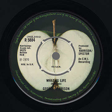 George Harrison - Got My Mind Set On You / Lay His Head (Dark Horse W8178 / 928 178-7) – label (var. push-out), side 2