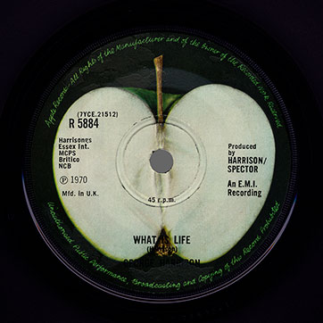George Harrison - Got My Mind Set On You / Lay His Head (Dark Horse W8178 / 928 178-7) – label (var. PYE), side 2