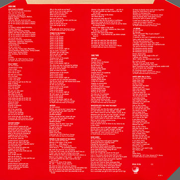 John Lennon / Plastic Ono Band - Shaved Fish (Apple PCS 7173) − inner sleeve, back side