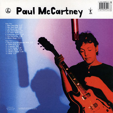Paul McCartney - RUN DEVIL RUN (Parlophone 007243 522351 1 7) – cover, back side