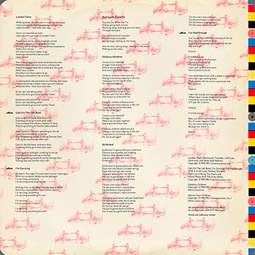 Paul McCartney and Wings - LONDON TOWN (Parlophone PAS 10012) – inner sleeve, front side
