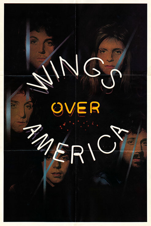 Paul McCartney and Wings - WINGS OVER AMERICA (Parlophone PCSP 720 / PCS 7201 / PCS 7202 / PCS 7203) – poster, front side